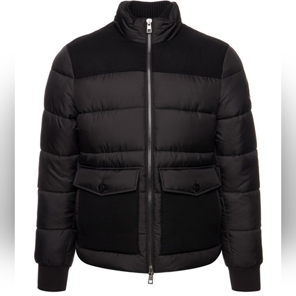 Men's Michael Kors Black Heavy Mixed-Media Puffer Jacket XL